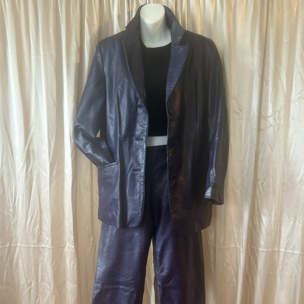 Vintage Danier Leather Set -PURPLE